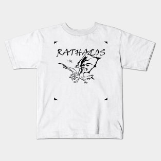 Rathalos Stile Black Kids T-Shirt